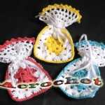 Bolsitas tejidas a crochet
