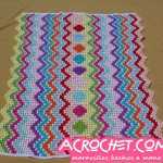 Manta Granny Zig Zag Multicolor parte 2