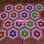Manta de flores hexagonales parte 2